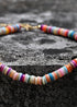 Collar bohemio, gargantilla de cuentas de semillas, concha de colores